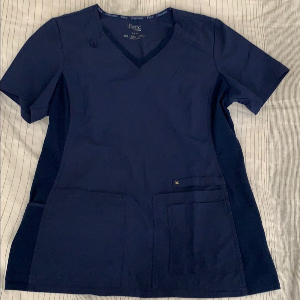 Cherokee iflex Scrub Top - Navy